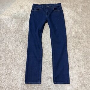 Mott & Bow Jeans Mens 33x32 Blue Slim Straight Stretch Dark Wash Denim